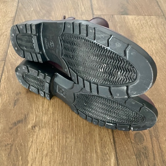 Ankle Rain Boots Waterproof Chelsea Boots / Burgundy / women’s 7 - Picture 4 of 4